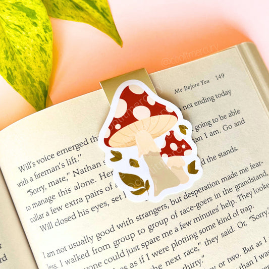 Red Mushroom Magnetic Bookmark