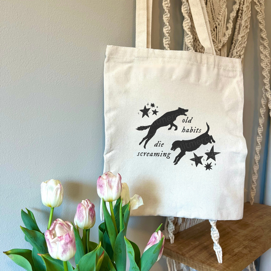Old Habits Canvas Tote Bag