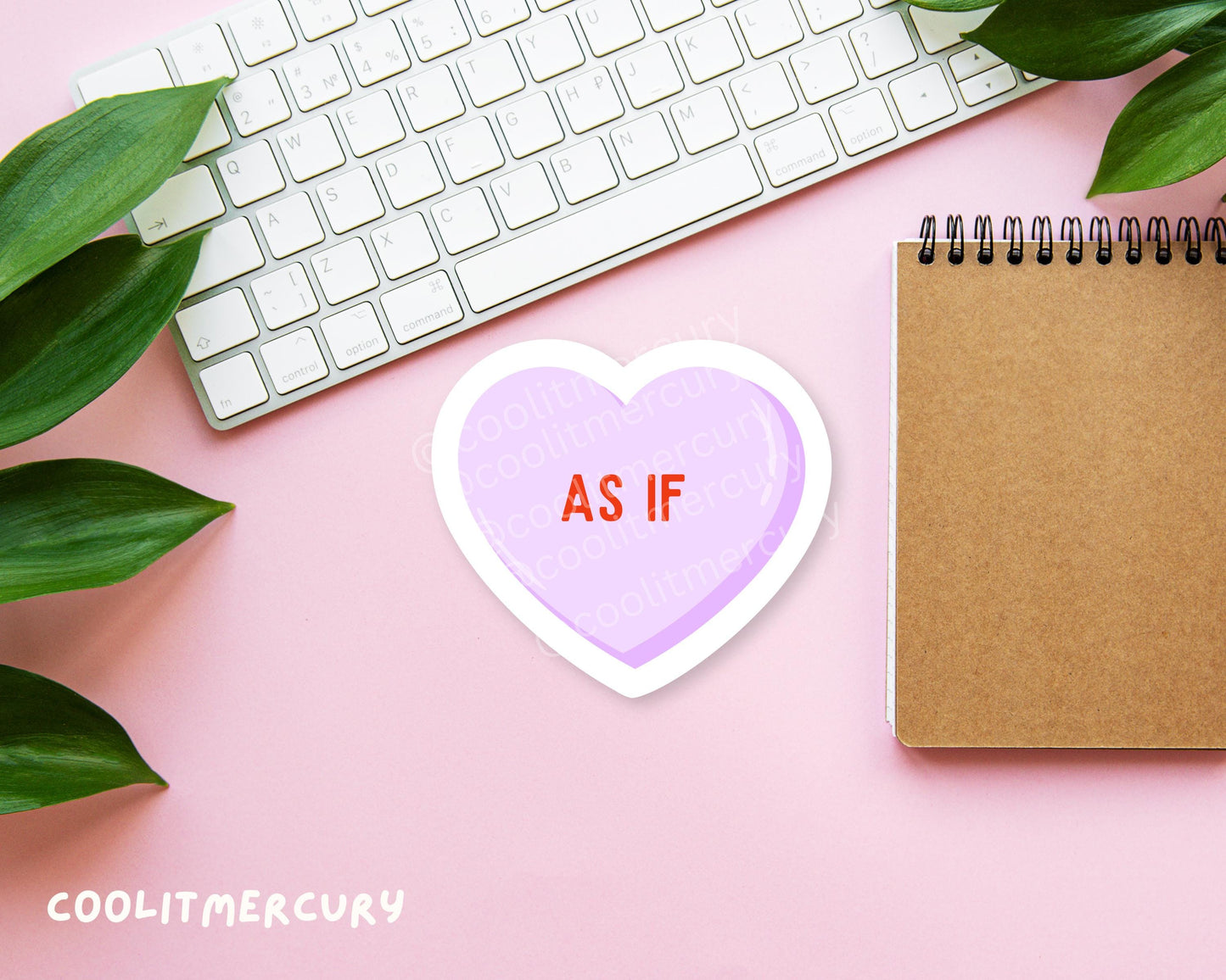 Pastel Heart Candy Glossy Sticker
