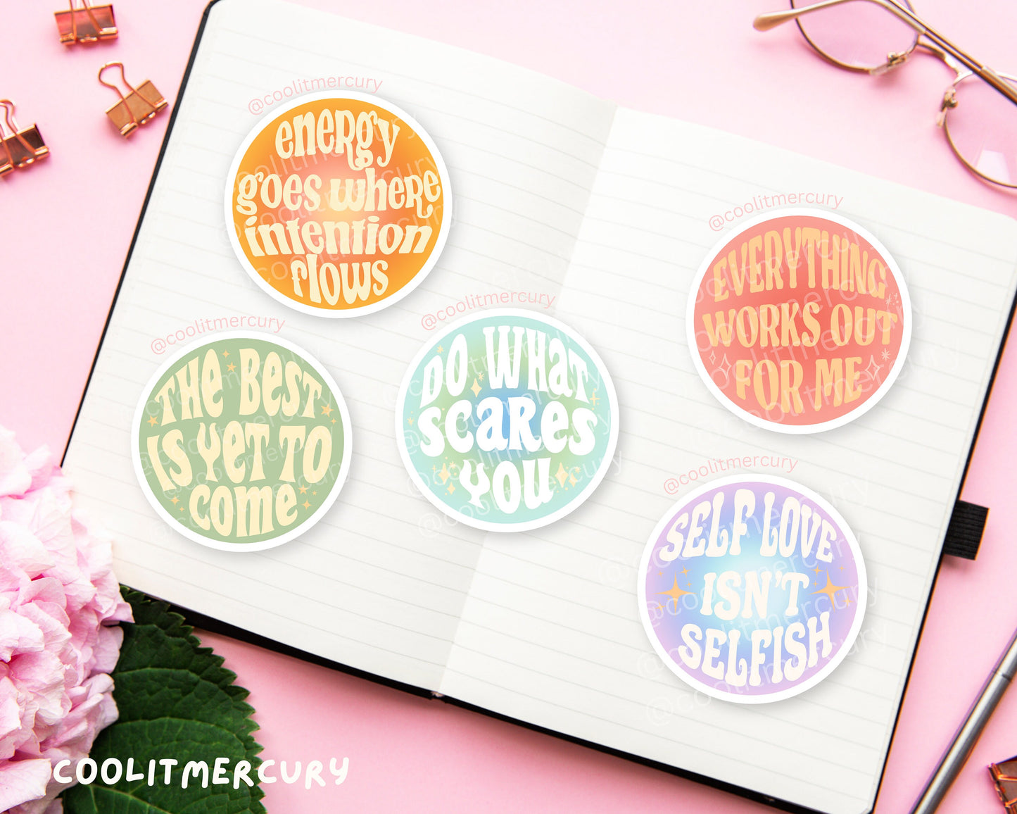 Affirmation Glossy Stickers