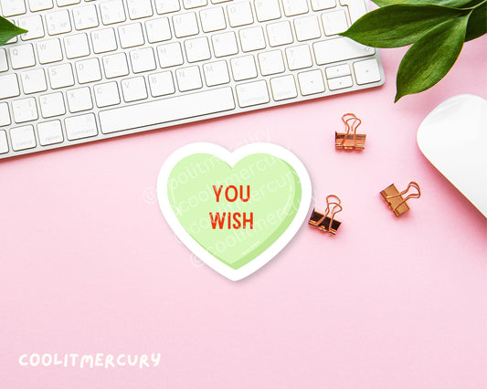 Pastel Heart Candy Glossy Sticker