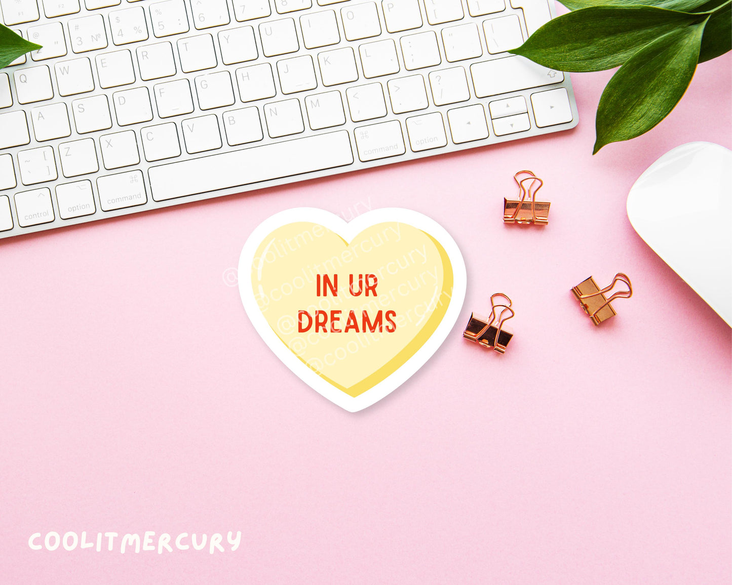 Pastel Heart Candy Glossy Sticker