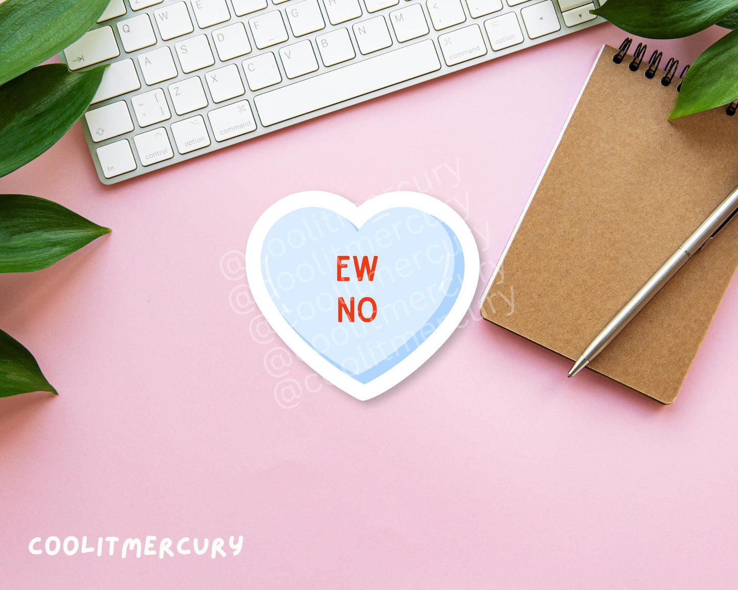 Pastel Heart Candy Glossy Sticker